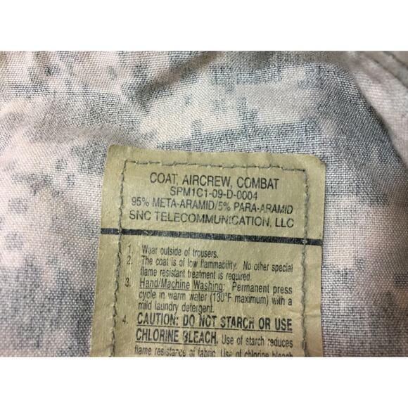 Y2K ACU Military Army Shirt Size S Long Aircrew Combat Jacket Adjustable Waist - Picture 9 of 10